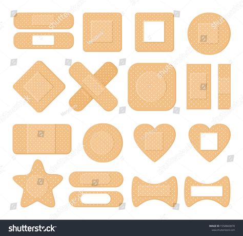 Plaster Tape, Templates Simple, Creative Resume Templates, Flat Style, Different Shapes, Resume Templates, Stock Vector, White Background, Royalty Free Stock Photos