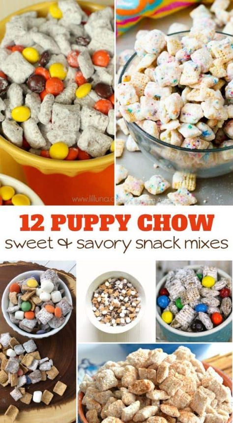 I have collected a dozen of my absolute favorite Puppy Chow Chex Mix Recipes to make it easier for you (and me) to find the top picks. Puppy Chow (or Muddy Buddies, as it’s sometimes called) is a crunchy snack made with Chex cereal, chocolate, and powdered sugar! Original Puppy Chow Recipe, Puppy Chow Chex Mix, Puppy Chow Snack Mix Recipe, Puppy Chow Chex, Savory Chex Mix Recipes, Savory Chex Mix, Chex Mix Recipes Original, Sweet Chex, Fall Snack Mixes