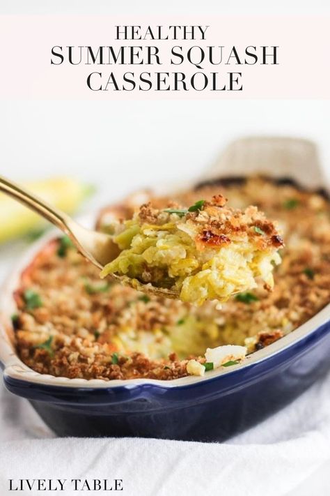 Healthy Squash Casserole, Healthy Squash Recipes, Summer Squash Casserole, Squash And Zucchini, Yellow Squash Casserole, Summer Squash Recipes, Yellow Squash Recipes, Yummy Vegetable Recipes, Squash Casserole Recipes