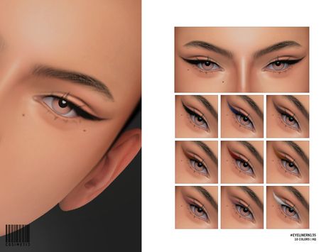 Sims 4 Cc Womens Makeup, Sims Cc Eyeliner Patreon, S4cc Eyeliner, Sims 4 Natural Makeup, Sims 4 Cc Make Up Eyeliner, Sims 4 Cc Wedding Makeup, Sims 4makeup Cc, Sims Cc Makeup Eyeliner, Sims 4 Full Face Makeup