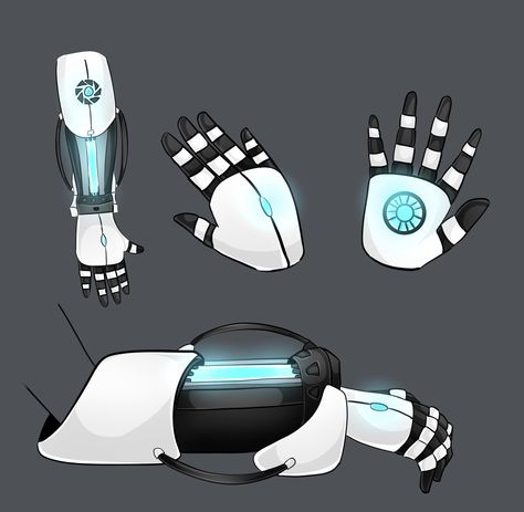 Portal Robots, Portal Art, Sci Fi Props, Portal 2, Arte Robot, Cool Swords, Hero Costumes, Futuristic Art, Robots Concept