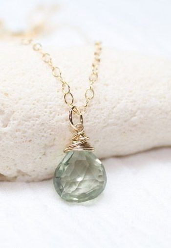 Shop Green Amethyst Prasiolite Pendants! Green Amethyst Necklace, Wire Wrapped Pendant, 14k Gold Filled, Green Gemstone Jewelry Prasiolite Necklace Green Amethyst Jewelry | Shop Jewelry Making and Beading Supplies. #jewelrymaking #diy #diyjewelry #product #crafting #craft Green Amethyst Jewelry, Ocean Style, Crystal Pendants, Necklace Green, Amethyst Jewelry, Shop Jewelry, Amethyst Necklace, Amethyst Pendant, Green Necklace