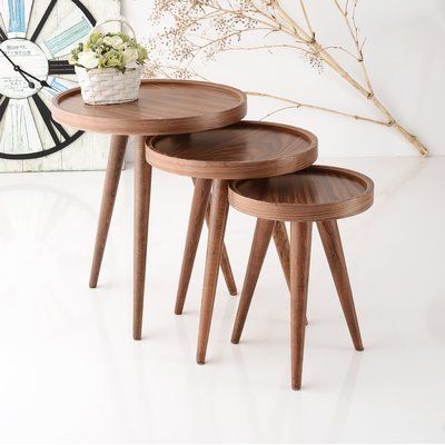 Wooden Stools For Living Room, Stools For Living Room, Crate Side Table, Wooden Side Tables, Contemporary End Tables, Nesting Table, Beech Tree, Furniture Design Wooden, Wood Plant Stand