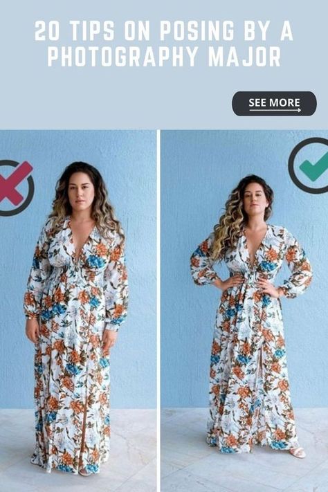 How To Pose For Photoshoot Women, Photo Poses For Selfie, How To Pose For Pictures Mid Size, Posing For Family Photos, How To Take Flattering Pictures Plus Size, Best Picture Poses For Plus Size, How To Pose In A Maxi Dress For Pictures, How To Take Photos Plus Size, Photoshoot Tips Posing Guide