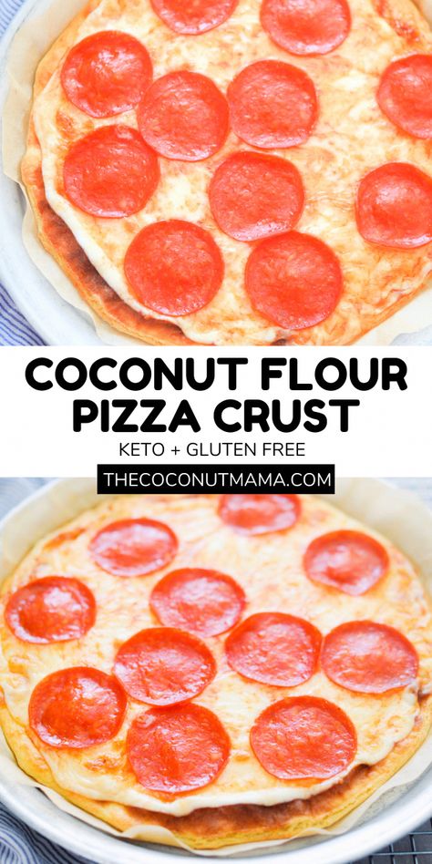 #LowCarbMealsForTwo Coconut Flour Pizza Dough, Keto Pizza Dough, Coconut Flour Pizza Crust, Aip Foods, Gf Pizza, Veggie Noodle, Low Sugar Diet Recipes, The Boiled Egg Diet, Fathead Dough