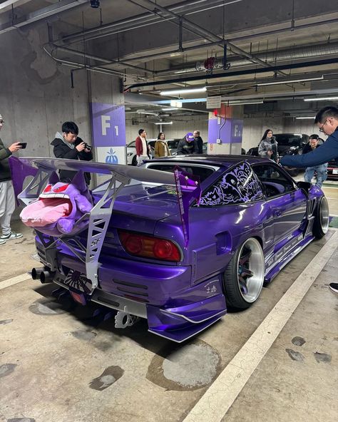 Nissan 180sx Jdm, Honda Civic 1995, Nissan 180sx, Japanese Sports Cars, Purple Car, Best Jdm Cars, Classic Cars Trucks Hot Rods, Street Racing Cars, Fancy Cars