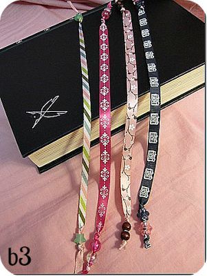 Kids Craft: Beaded Ribbon Bookmarks Easy Christmas Presents, Beaded Ribbon, Bookmark Craft, Beaded Bookmarks, Vbs Crafts, Bookmarks Kids, Diy Bookmarks, Book Markers, Crafty Kids