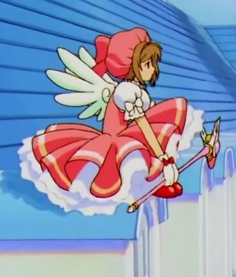 Coral Pink Dress, Clow Cards, Sakura Kinomoto, Sakura Card, Card Captor, Coral Dress, Cardcaptor Sakura, Magical Girl, Coral Pink