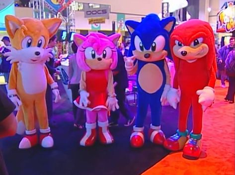 Diy Knuckles Costume Sonic, Tails Costume Diy Sonic, Sonic Family Halloween Costumes, Diy Sonic Costume, Toy Story Pool Party, Sonic The Hedgehog Halloween Costume, Sonic The Hedgehog Halloween, Sonic Costumes, Hedgehog Halloween