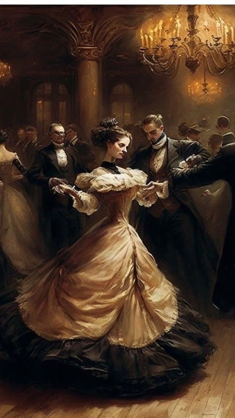 A Lady Of Rooksgrave Manor Fanart, Gothic Art Victorian, Victorian Ballroom, Wedding Planning Boards, Victorian Vampire, Vampire Masquerade, Dnd Campaign, Ball Aesthetic, Victorian Paintings