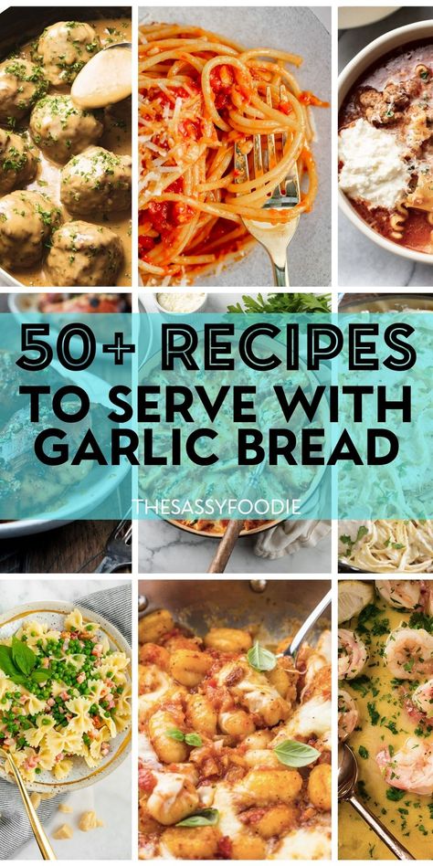 Shells And Cheese, Braciole Recipe, Bread Dishes, Herb Bread, Garlic Cheese Bread, Garlic Bread Recipe, Cheesy Bread, Pesto Chicken Pasta, Garlic Recipes