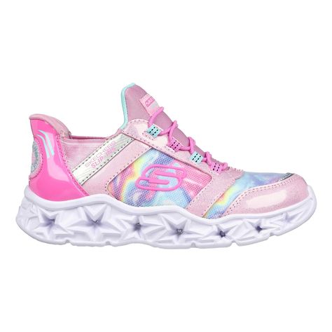 Skechers Galaxy Lights Slip-ins Shoes Kids  | Deporvillage Urban Sneakers, Galaxy Lights, Skechers Kids, Online Delivery, Girls Shoes Kids, Shoes Blue, Pink Kids, Bright Designs, Skechers Shoes