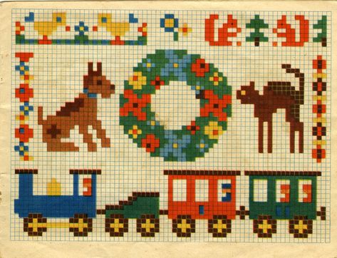 german stich design | annasergeevna | Flickr Miniature Embroidery, Tiny Cross Stitch, Cat Cross Stitch, Pixel Art Design, Cross Stitch Baby, Vintage Cross Stitches, Pixel Art Pattern, Vintage Tapestry, Cross Stitch Patterns Free