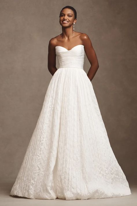 Shop Online Now Anthropologie Wedding Dress, Wedding Gown Ballgown, Sweetheart Wedding Gown, Anthropologie Wedding, Strapless Sweetheart Neckline, Jenny Yoo, Wedding Dresses Strapless, Brides Wedding Dress, Grad Dresses