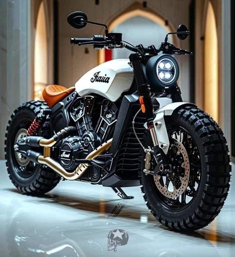 Scrambler Motorcycle Ideas, Indian Bobber, Indian Motorbike, Custom Bikes Cafe Racers, Custom Motorcycle Paint Jobs, Cafe Racer Moto, Bike Bmw, Мотоциклы Cafe Racers, Cafe Racing