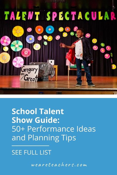 Learn how to run a school talent show, plus get lots of unique talent show ideas like glow stick routines, "STEMonstrations," and more! Elementary School Talent Show Ideas, Elementary Talent Show Ideas, School Talent Show Ideas, Kids Talent Show Ideas, Talent Show Ideas, School Talent Show, All About Me Preschool Theme, Performance Ideas, Me Preschool Theme