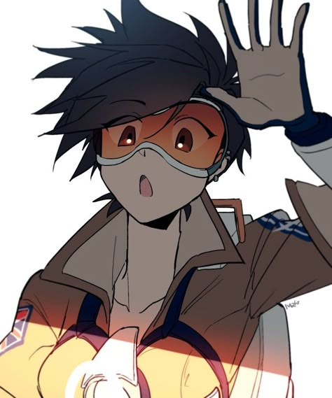 Tracer X Kiriko, Tracer Fanart Icon, Tracer Fanart Casual, Tracer Ow Icon, Tracer Ow, Overwatch Cats, Tracer Art, Lena Oxton, Tracer Fanart