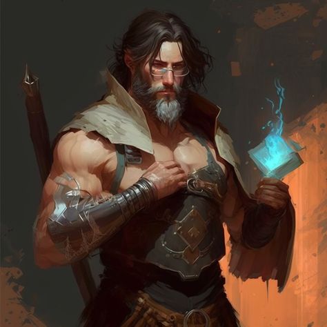 Old Wizard Character Design, Buff Wizard, Old Wizard Art, Muscle Wizard, Old Man Wizard, Mage Clothes, Old Wizard, Dnd Character Art, Character Styles