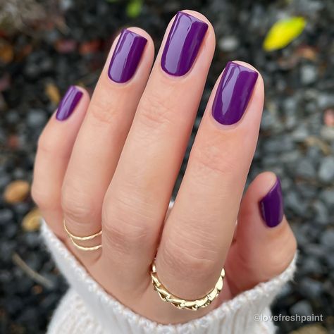 Crystal - Manicure Inspiration on Instagram: “Is purple a love it, or a leave it, color for you? On my nails: Violet Visionary, @opi . . . . . . . . . . . #fallnails #winternails…” Jewel Tone Manicure, Lilac Nails Ideas, Nail Purple Design, Purple Chrome Nails Design, Purple Dip Nails, Purple Nail Colors, Shining Nails, Nails Violet, Nail Dipping Powder Colors