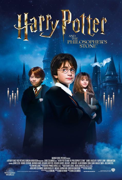 Harry Potter and the Philosopher's Stone (2001) Poster Harry Potter, Harry Potter 3, Harry Potter Ron And Hermione, Chris Columbus, Robbie Coltrane, Harry Potter Poster, Harry Potter Ron, Philosophers Stone, Quizzes For Fun