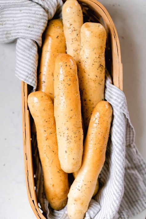 Learn how to make the best sourdough bread sticks with this step-by-step guide! Perfectly fluffy and tender on the inside with a delicious garlic butter on the outside. This easy-to-follow recipe will have your family raving. #farmhouseonboone #sourdoughbreadsticks #breadsticks #sourdough Sour Dough Bread Sticks, Sourdough Discard Breadsticks Quick, Sourdough Cheese Bread Sticks, Sour Dough Garlic Bread Recipe, Sourdough Discard Breadsticks Recipe, Sourdough Bread Sticks Recipe, Sourdough Discard Garlic Bread Sticks, Breadsticks Sourdough, Sourdough Garlic Bread Sticks