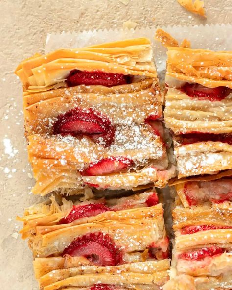 Phylo Pastry Recipes, Phyllo Crinkle, Philo Pastry, Greek Custard Pie, Crinkle Cake, Philo Dough, Crinkles Recipe, Filo Dough, Phyllo Dough Recipes