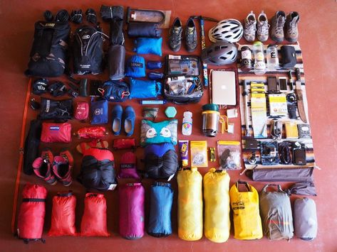 Gear List: Everything You Need for a Year of Bikepacking in South America — Let's Go Cariño! Adventure Bike Cycling, Bike Touring Gear, Bikepacking Gear, Travel Vibes, Gear List, Adventure Bike, Bike Tour, Cycling Bikes, Hiking Backpack