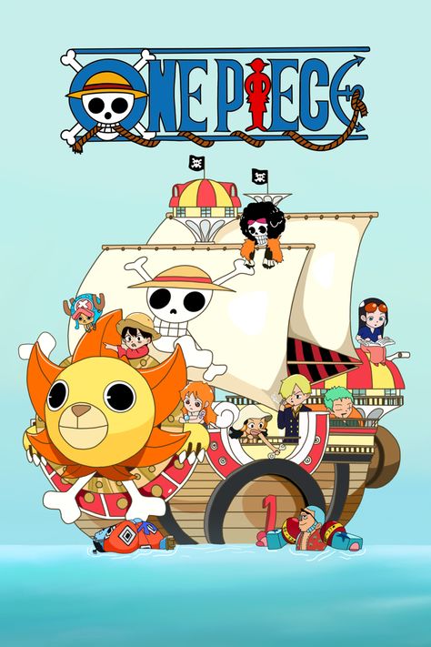 #onepiece #wallpaper #poster #luffy #kawaii #anime #animeicons The Thousand Sunny, Sunny Go, One Piece Birthdays, One Piece Poster, Thousand Sunny, Image Dbz, رورونوا زورو, Doodle Characters, One Piece Photos