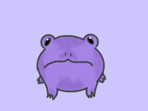 Purple Frog Aesthetic, Purple Frog, Pastel Goth Aesthetic, Tupac Wallpaper, Monkey Drawing, Frog Wallpaper, Frog Pictures, Cute Girl Drawing, Cute Monkey