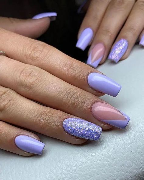 Trendy April Nails 2024: Spring Colors & Chic Designs April Nails Colors, Ring Finger Design, Colors For 2024, April Nails, Spring Nail Trends, Lavender Nails, Nails Colors, Seasonal Nails, Gel Nail Colors