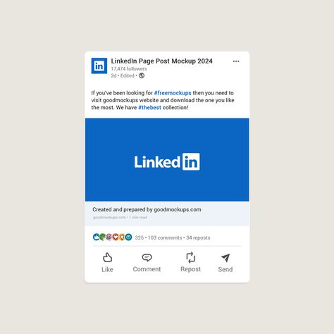 Free LinkedIn Page Post Mockup PSD Linkedin Post Template, Post Linkedin, Linkedin Post, Linkedin Page, Free Mockup Templates, Led Screen, Mockup Templates, Video Template, Mockup Free Psd