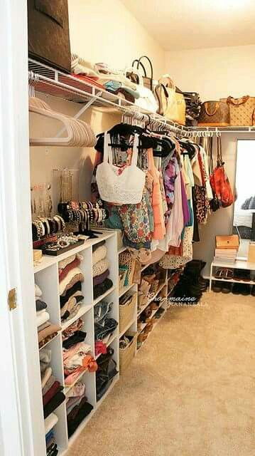 Bedroom Closet Organization, Closet Tour, Closet Organization Diy, Closet Decor, Closet Room, Dresser Organization, Dream Closets, Bedroom Closet, Closet Makeover