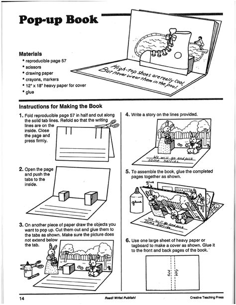 Oldies but Goodies   Some books never get so old that they don't have great ideas.   READ! WRITE! PUBLISH!   is one of those oldies.     ... Diy Pop Up Book, Arte Pop Up, Tunnel Book, Penanda Buku, Book Templates, Pop Up Art, Paper Engineering, Paper Pop, Up Book