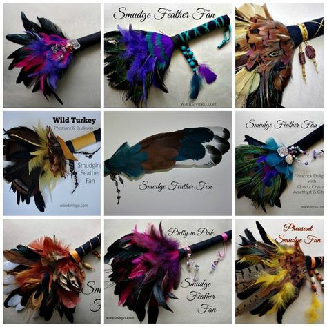 Smudge Wands Diy, How To Make A Feather Smudge Fan, Smudging Feathers Diy, Diy Smudge Fan, Feather Smudge Fan Diy, Smudge Feathers Diy, Feather Project Ideas, Smudge Fan Diy, Metaphysical Crafts