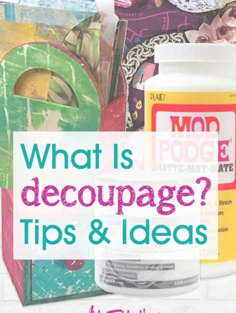 Modern Decoupage Art, How To Decoupage, Picture Transfer, Diy Journaling, Mod Podge Projects, Clothespin Magnets, Fun Diy Projects, Decoupage Crafts, Decoupage Tutorial