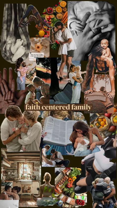 Faith centered family. Faith, family, freedom, fitness, human connection, love Family Life Vision Board, Famille Aesthetic, Vision Board Ideas Family, Christian Family Aesthetic, Family Astethic, Vision Board Family, Family Praying, Family Vision Board, 2025 Prayer