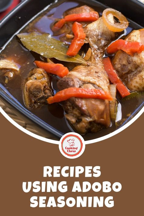 These are the best recipes using adobo seasoning, 13 delicious ways to enjoy this savory dry spice blend—slow-cooked, grilled, and roasted. Recipes Using Adobo Seasoning, Goya Adobo Seasoning Recipes, Adobe Seasoning Recipes, Adobo Seasoning Recipe Dinners, Adobe Seasoning, Recipe Conversions, Adobo Recipe, Adobo Seasoning, Adobo Chicken