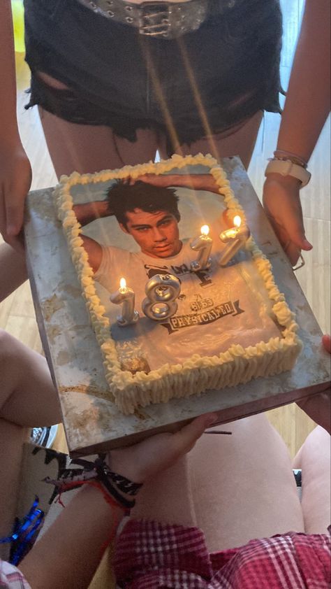 Celebrity Crush Birthday Cake, Celeb Crush Cake, Celebrity Crush Cake, Celebrity Cake, Crush Cake, Dylan Obrien, Smash Cake Boy, 18th Birthday Cake, Mini Cakes Birthday