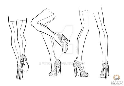 Legs Drawing, Leg Reference, Drawing Legs, Fashion Figure Drawing, Fashion Drawing Sketches, Fashion Illustrations Techniques, Clothing Sketches, Body Sketches, Drawing Examples