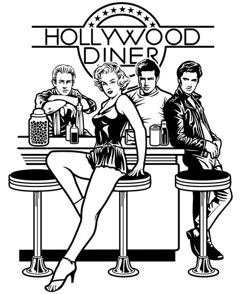 Elvis Svg, Hollywood Drawing, James Dean Marilyn Monroe, Elvis Tattoo, Deco Cinema, Spray Paint Stencils, Sublimacion Ideas, Face Stencils, Harley Quinn Drawing