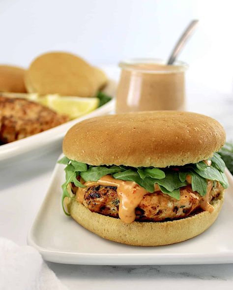 Salmon Burgers Sauce, Salmon Burger Sauce, Boom Sauce, Boom Boom Sauce, Salmon Piccata, Cajun Salmon, Classic Burger, Creamy Dill Sauce, Keto Salmon