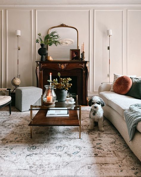 Parisian Inspired Living Room, Parisian Rug, Room Sharing, Parisian Living Room, California Decor, Rugs Washable, Parisian Decor, Fall Living Room Decor, Fall Living Room