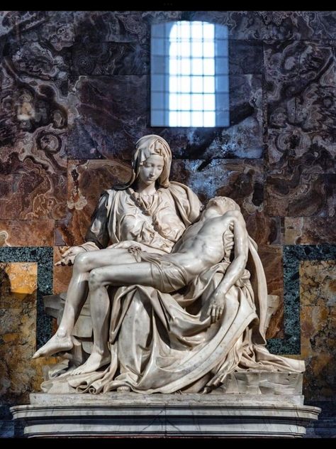 Pieta Michelangelo, Zeus Statue, Gothic Statue, Gian Lorenzo Bernini, Statue Tattoo, Ancient Greek Sculpture, Italian Sculptors, St Peters Basilica, Pink Painting