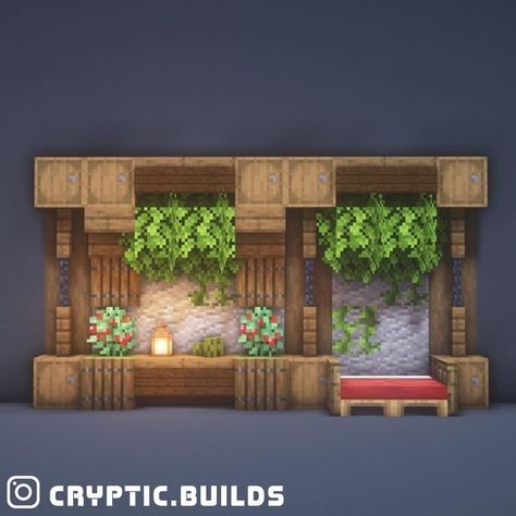 Minecraft Interior Builds, Minecraft Wall Designs Inside, Cute Minecraft Interior, Minecraft Interior Ideas, Minecraft Wall Designs, Minecraft House Interior, Vila Medieval, Houses Minecraft, Minecraft Wall