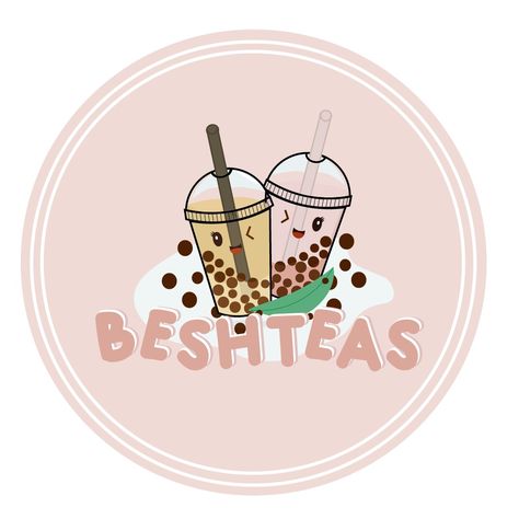 milk tea logo, milk tea logo designs, logo designs, pink color logo, boba tea logo, Bubble Tea Logo Design Ideas, Milk Tea Logo, Pink Logo Design, Cartoon Logo Design, Tea Logo, Skincare Logo, Cartoon Logo, Cute Cups, Your Own Business