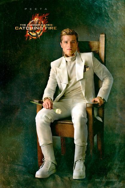 Catching Fire Movie Posters Peeta Mellark (Josh Hutcherson) Hunger Games Catching Fire, Peeta Mellark, Catching Fire, The Hunger Games, The Hunger, Hunger Games, Green, White