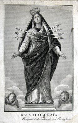 Lady Of Sorrows, Catholic Images, Our Lady Of Sorrows, Religious Paintings, Bologna Italy, Occult Art, Religious Images, Mary And Jesus, Biblical Art