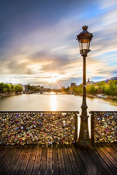 Paris Lock Bridge, Bridge In Paris, Love Lock Bridge, Lock Bridge, Seine River, Romantic Paris, Love Lock, I Love Paris, Paris Love