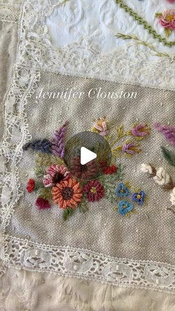 Jennifer Clouston on Instagram: "HAPPY WORLD EMBROIDERY DAY to all the kindred spirits out there who love a stitch or two🪡🪡🪡🪡page samples from my FOOLPROOF FLOWER EMBROIDERY published by @ctpublishing .  #embroidery #handembroidery #handwork #embroidered #handstitched #embroiderersofinstagram #embroideryart #embroiderylove #embroiderydesign #textileart #jenniferclouston #broderie #bordado #bordados #" Jennifer Clouston Embroidery, Jennifer Clouston, World Embroidery, Crazy Quilting, Kindred Spirits, Flower Embroidery, Embroidery And Stitching, Crazy Quilts, Embroidery Flowers