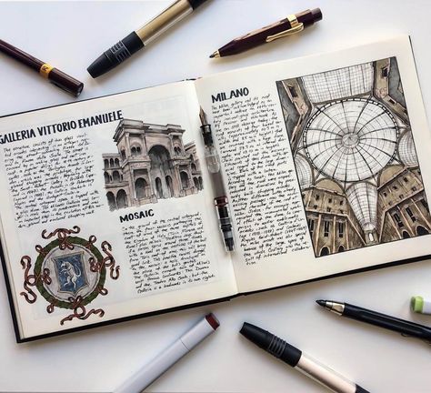 Travel Book Design, Architecture Journal, Architecture Drawing Sketchbooks, Travel Art Journal, Travel Sketchbook, Architecture Sketchbook, Architecture Drawing Art, Sketchbook Art Journal, Art Diary